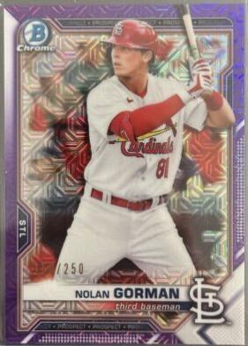 Nolan Gorman [Purple Refractor Mega Box Mojo] #BCP-90