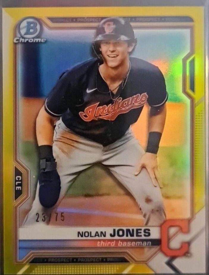 Nolan Jones [Yellow Refractor] #BCP-35