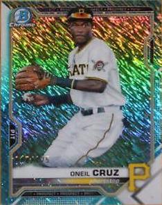 Oneil Cruz [Aqua Shimmer Refractor] #BCP-24