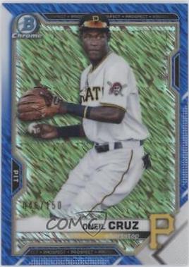 Oneil Cruz [Blue Shimmer Refractor] #BCP-24