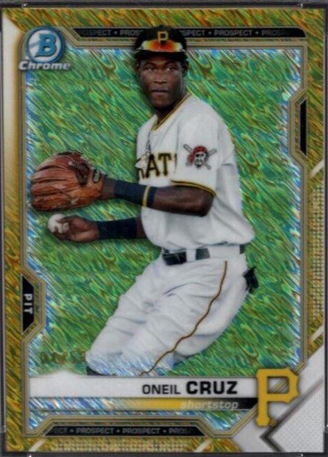 Oneil Cruz [Gold Shimmer Refractor] #BCP-24