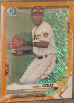 Oneil Cruz [Orange Shimmer Refractor] #BCP-24