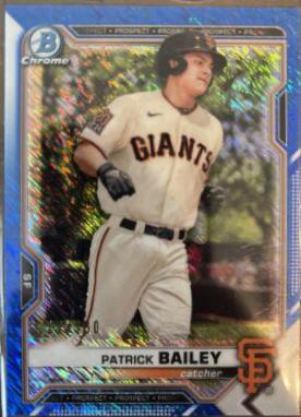 Patrick Bailey [Blue Shimmer Refractor] #BCP-108