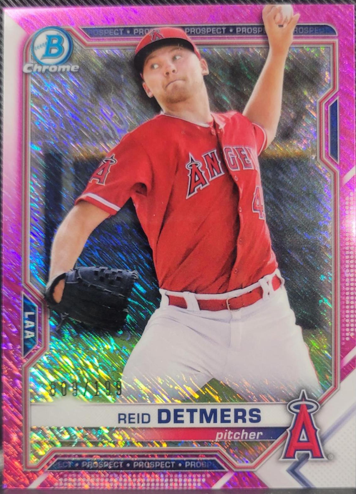 Reid Detmers [Fuchsia Shimmer Refractor] #BCP-26