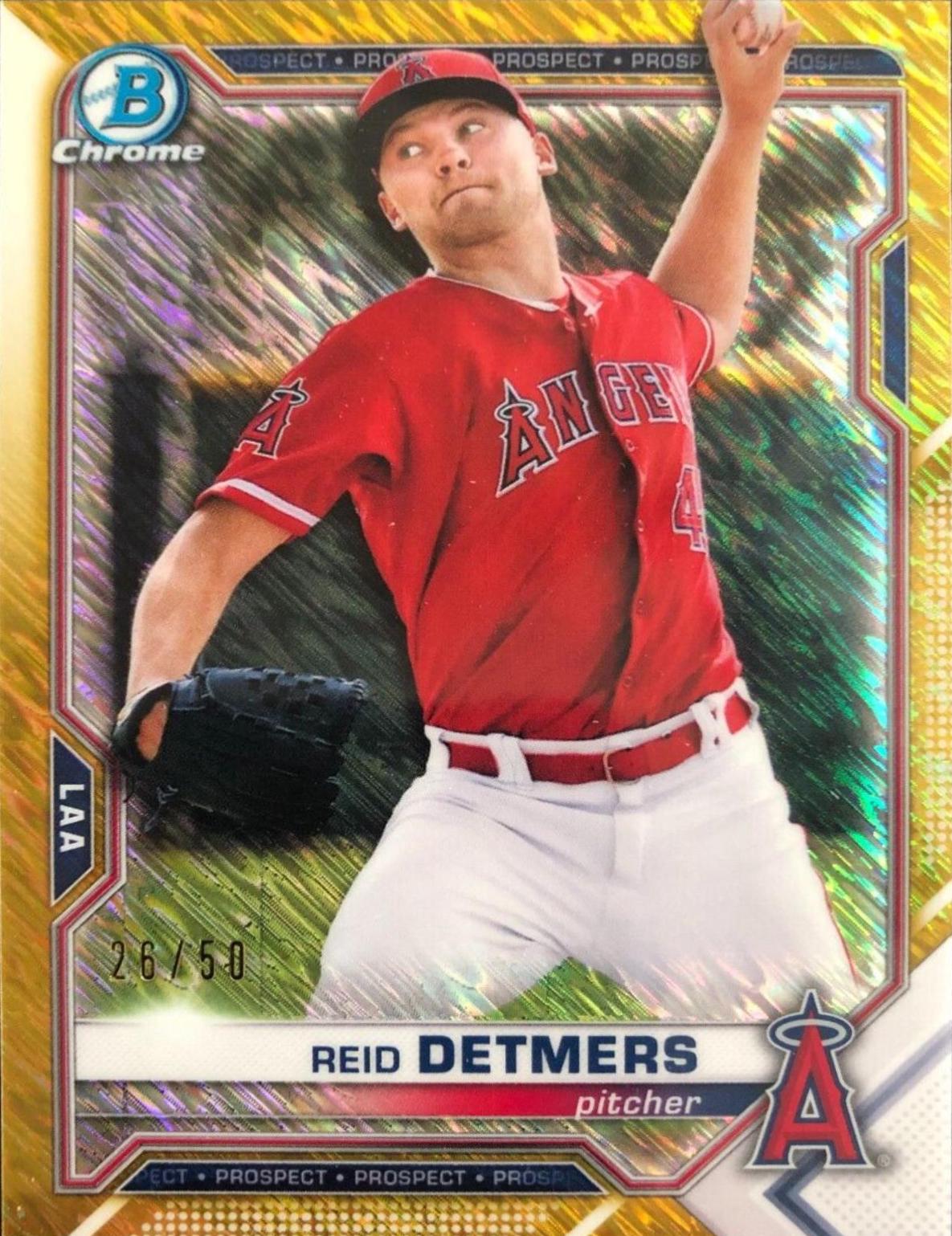 Reid Detmers [Gold Shimmer Refractor] #BCP-26