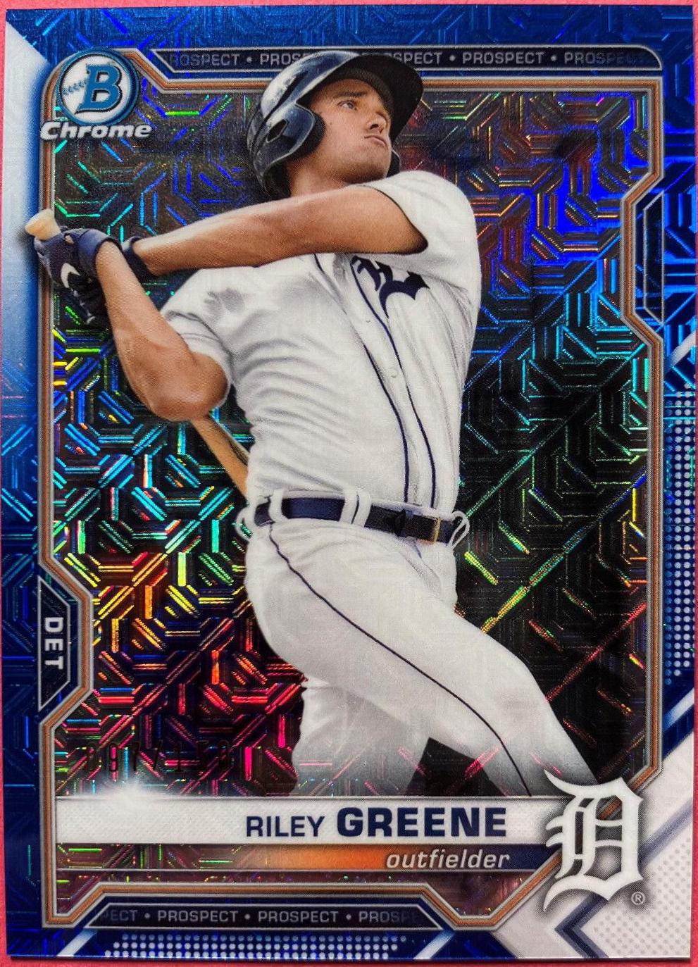 Riley Greene [Blue Refractor Mega Box Mojo] #BCP-4