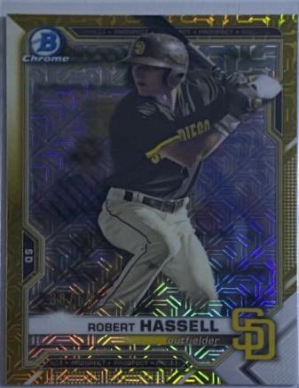 Robert Hassell [Gold Refractor Mega Box Mojo] #BCP-120