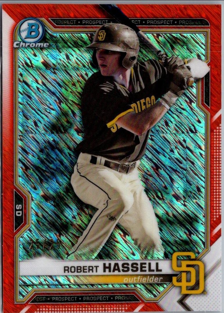 Robert Hassell [Orange Shimmer Refractor] #BCP-120