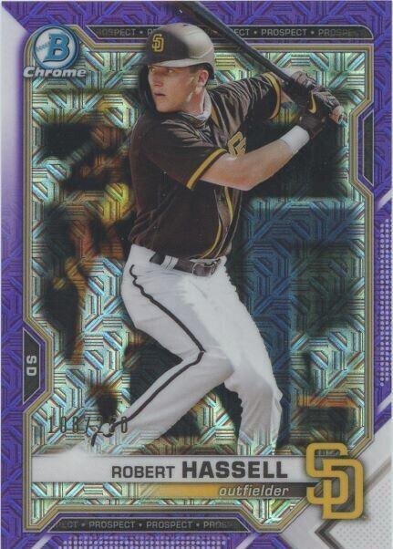 Robert Hassell [Purple Refractor Mega Box Mojo] #BCP-120