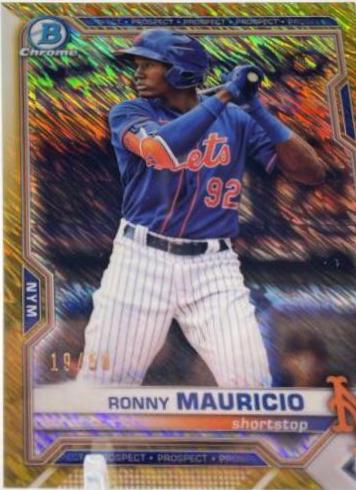 Ronny Mauricio [Gold Refractor Mega Box Mojo] #BCP-23