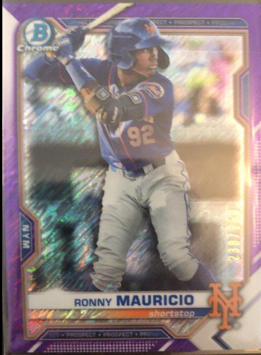 Ronny Mauricio [Purple Refractor Mega Box Mojo] #BCP-23