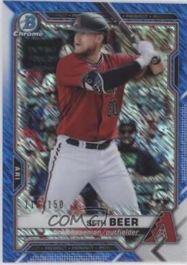 Seth Beer [Blue Shimmer Refractor] #BCP-60