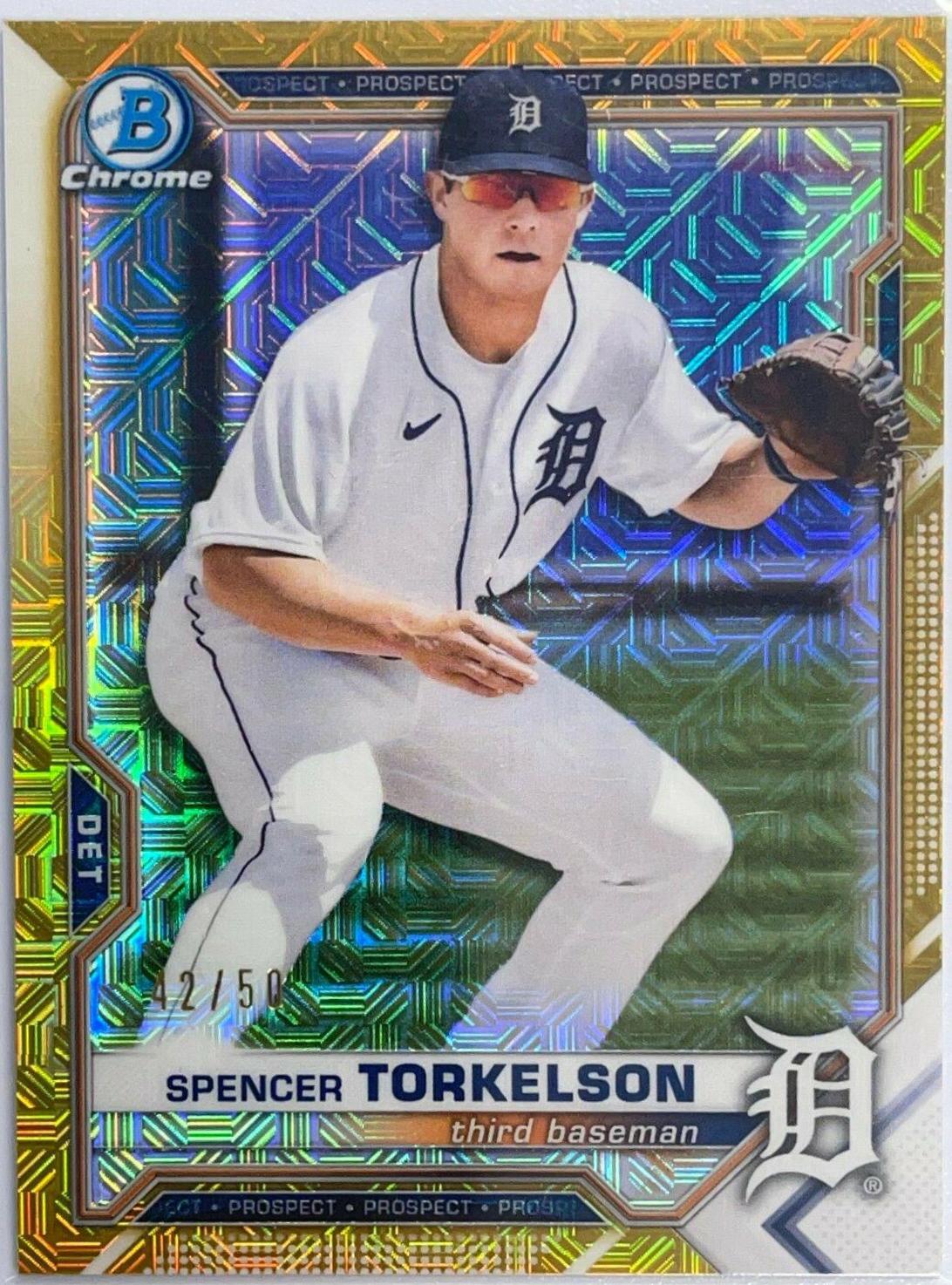 Spencer Torkelson [Gold Refractor Mega Box Mojo] #BCP-96