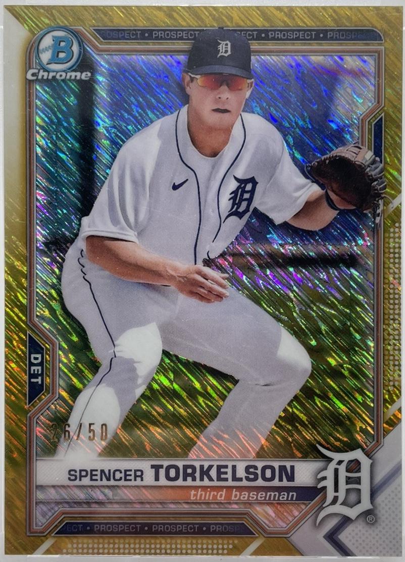 Spencer Torkelson [Gold Shimmer Refractor] #BCP-96