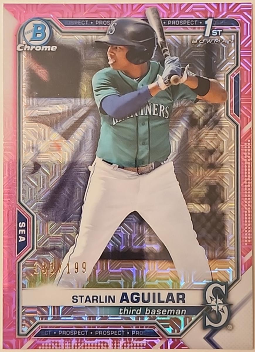 Starlin Aguilar [Pink Refractor Mega Box Mojo] #BCP-249