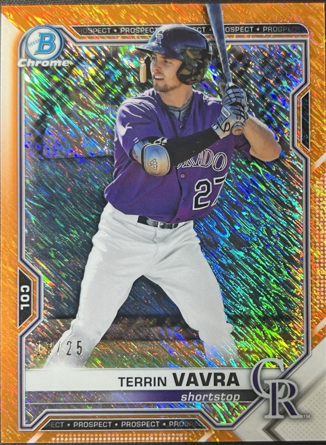 Terrin Vavra [Orange Shimmer Refractor] #BCP-100