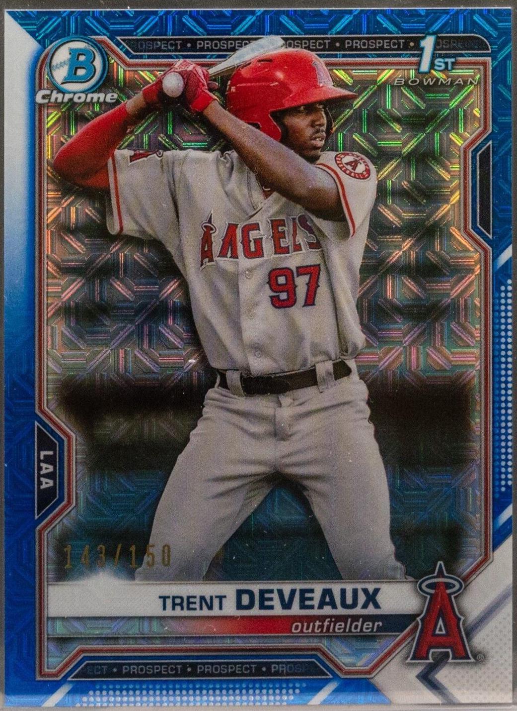 Trent Deveaux [Blue Refractor Mega Box Mojo] #BCP-94