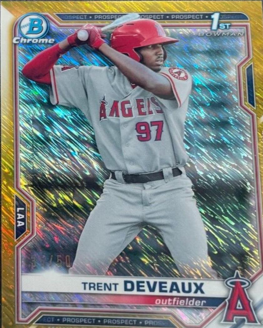 Trent Deveaux [Gold Shimmer Refractor] #BCP-94