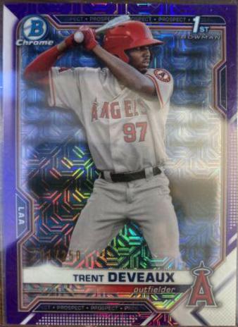 Trent Deveaux [Purple Refractor Mega Box Mojo] #BCP-94