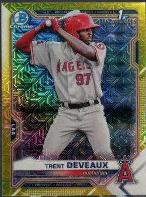 Trent Deveaux [Yellow Refractor Mega Box Mojo] #BCP-94