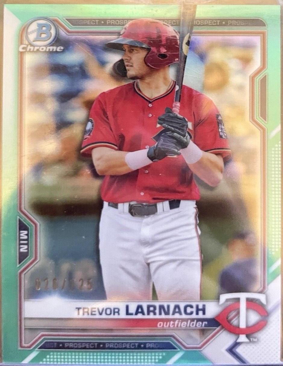 Trevor Larnach [Aqua Refractor] #BCP-80