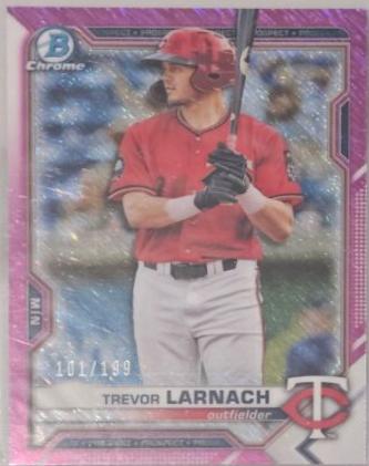 Trevor Larnach [Fuchsia Shimmer Refractor] #BCP-80