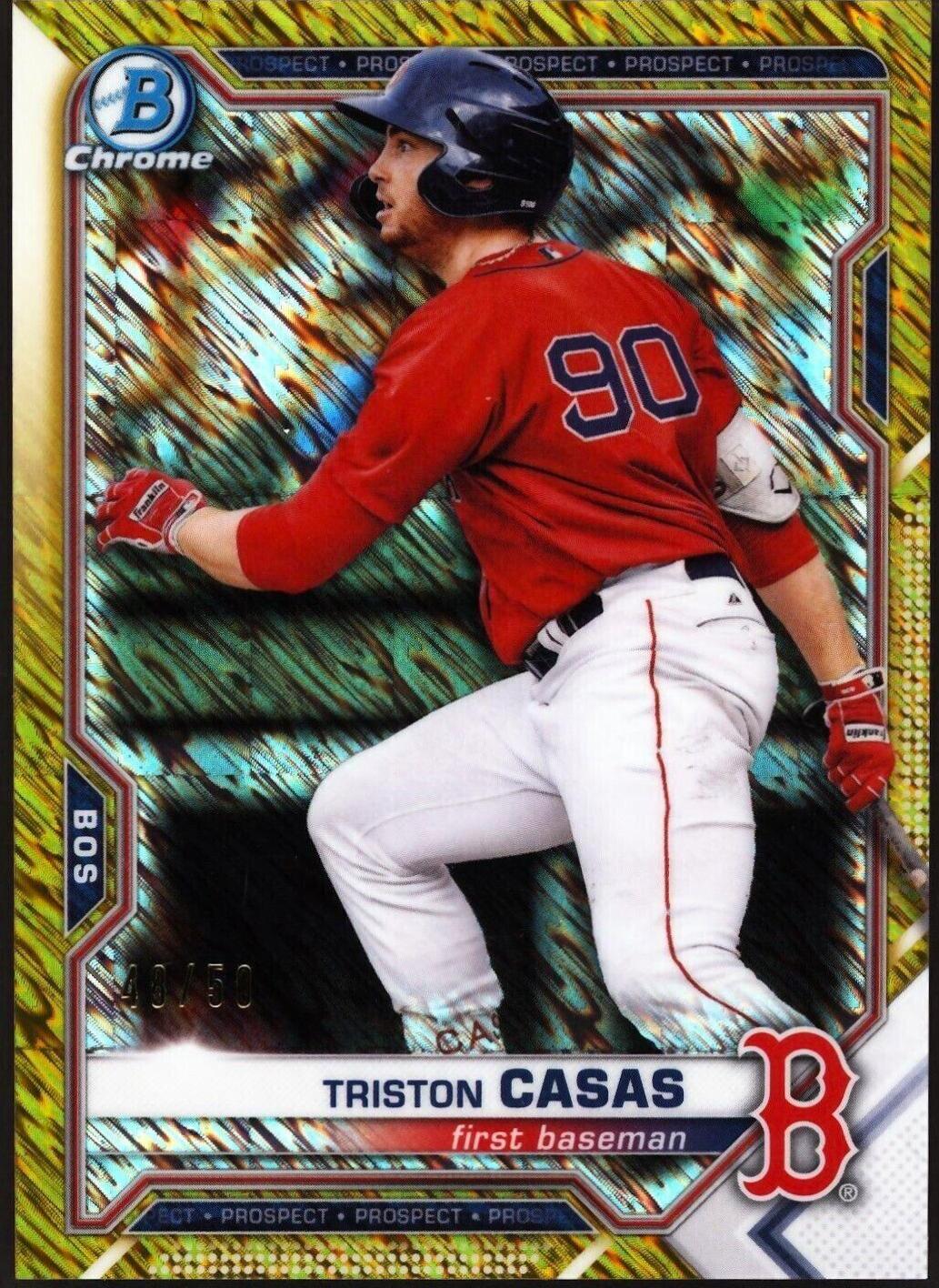 Triston Casas [Gold Shimmer Refractor] #BCP-84