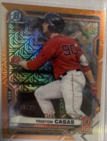 Triston Casas [Orange Refractor Mega Box Mojo] #BCP-84