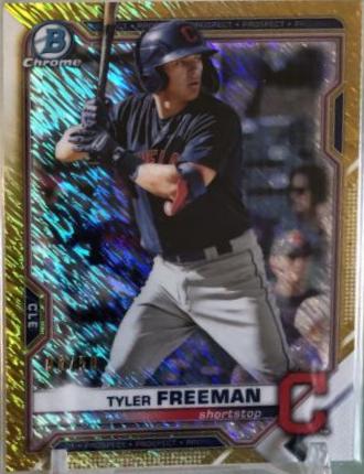 Tyler Freeman [Gold Shimmer Refractor] #BCP-119
