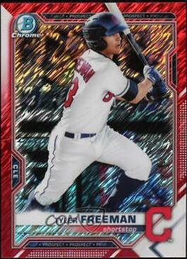 Tyler Freeman [Red Shimmer Refractor] #BCP-182