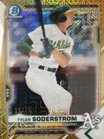 Tyler Soderstrom [Gold Refractor Mega Box Mojo] #BCP-51