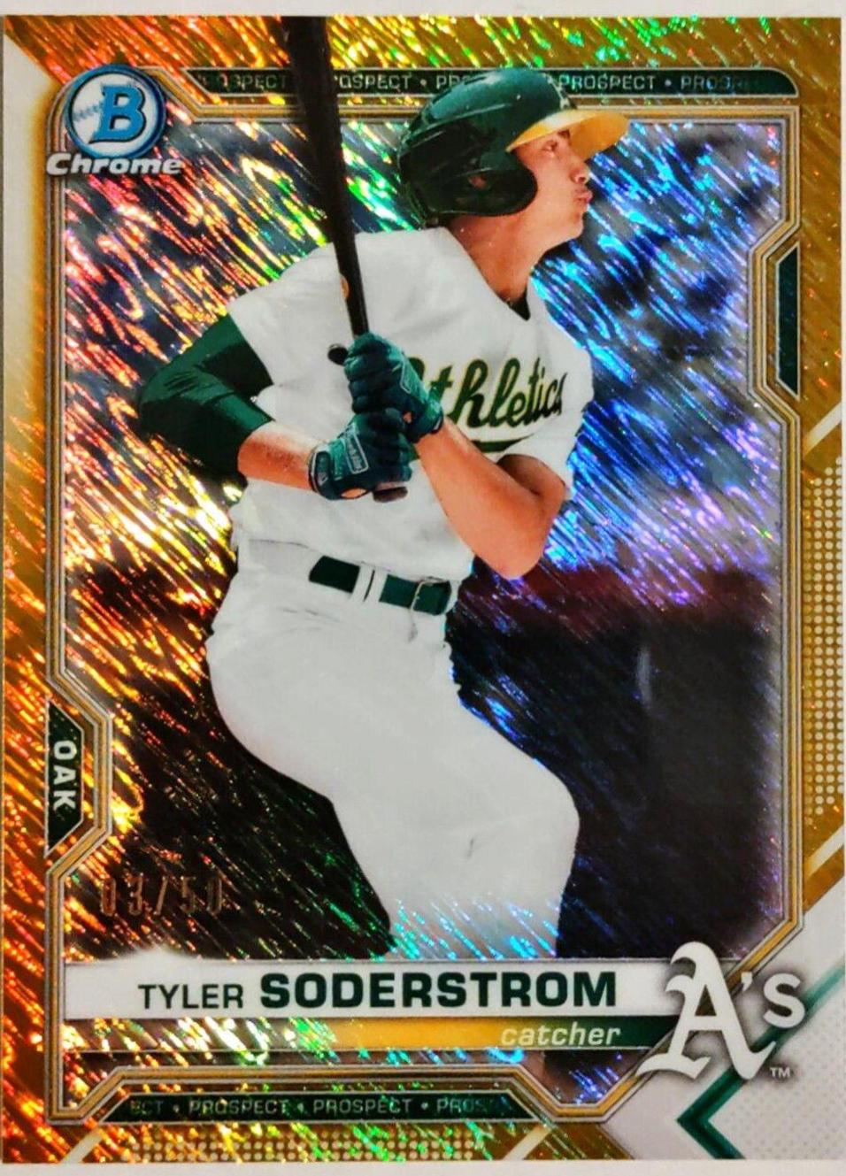 Tyler Soderstrom [Gold Shimmer Refractor] #BCP-51