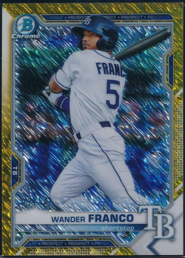 Wander Franco [Gold Shimmer Refractor] #BCP-57