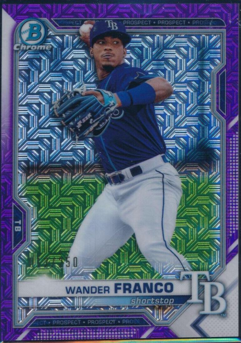 Wander Franco [Purple Refractor Mega Box Mojo] #BCP-57