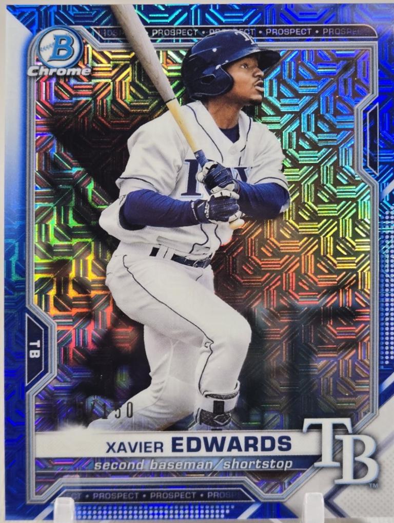 Xavier Edwards [Blue Refractor Mega Box Mojo] #BCP-101