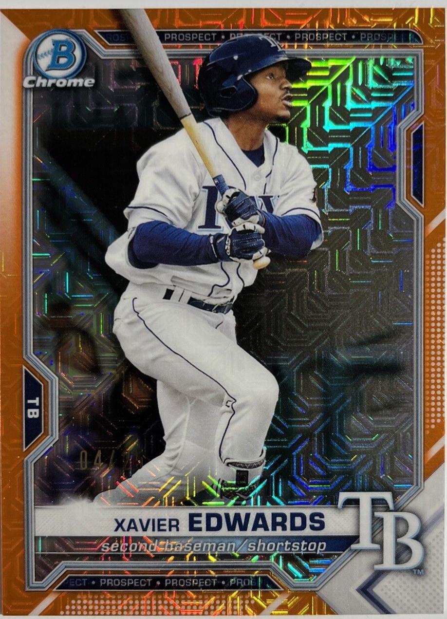 Xavier Edwards [Orange Refractor Mega Box Mojo] #BCP-101
