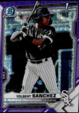 Yolbert Sanchez [Purple Refractor Mega Box Mojo] #BCP-40