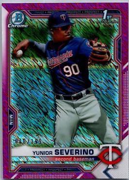 Yunior Severino [Fuchsia Shimmer Refractor] #BCP-140