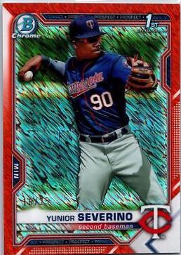 Yunior Severino [Orange Shimmer Refractor] #BCP-140