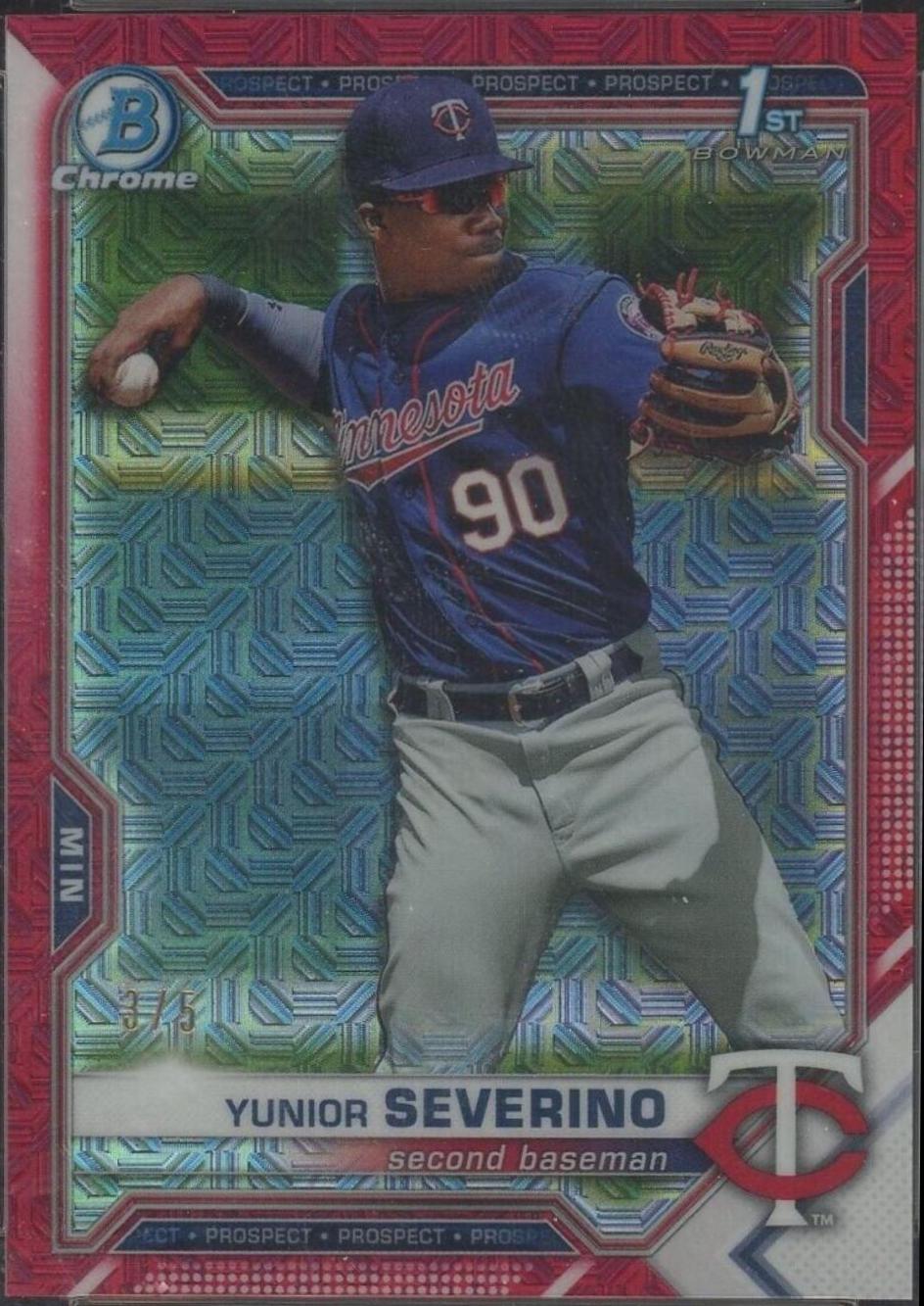 Yunior Severino [Red Refractor Mega Box Mojo] #BCP-140
