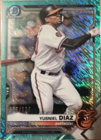 Yusniel Diaz [Aqua Shimmer Refractor] #BCP-76