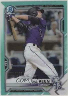 Zac Veen [Aqua Refractor] #BCP-3