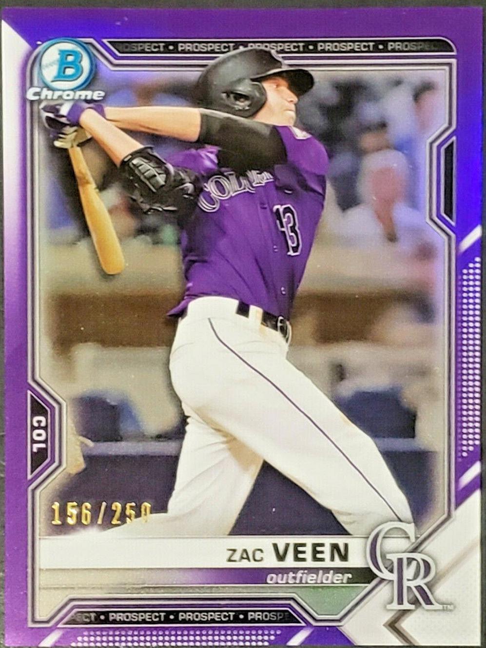 Zac Veen [Purple Refractor] #BCP-3
