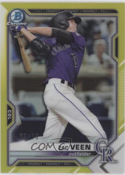 Zac Veen [Yellow Refractor] #BCP-3