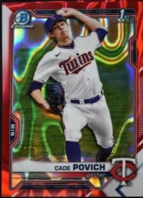 Cade Povich [Red Lava Refractor] #BDC-104