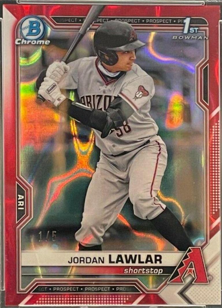 Jordan Lawlar [Red Lava Refractor] #BDC-194