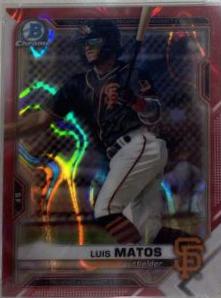 Luis Matos [Red Lava Refractor] #BDC-5