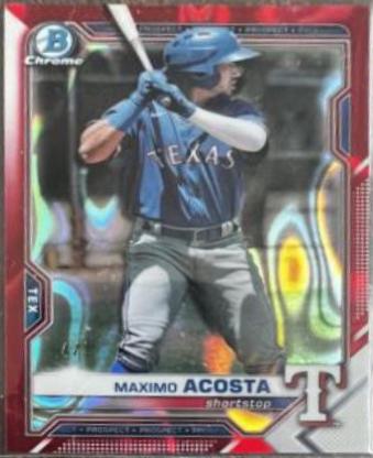 Maximo Acosta [Red Lava Refractor] #BDC-139