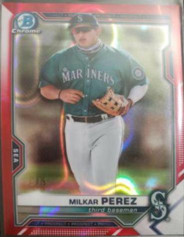 Milkar Perez [Red Lava Refractor] #BDC-117