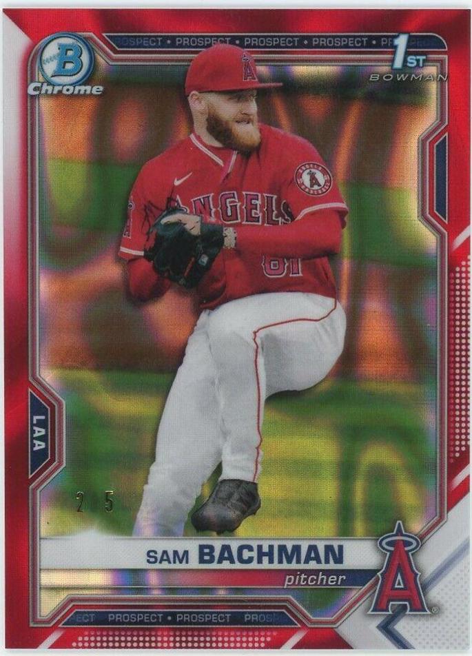 Sam Bachman [Red Lava Refractor] #BDC-196